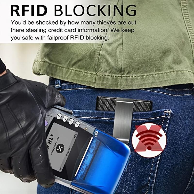 RFID Slim Pop Up Blocking Card Wallet For Men