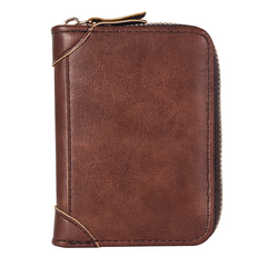 Large Capacity Leather Card Holder Multifunction Wallet