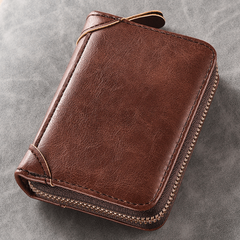 Large Capacity Leather Card Holder Multifunction Wallet