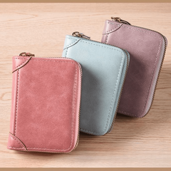 Large Capacity Leather Card Holder Multifunction Wallet