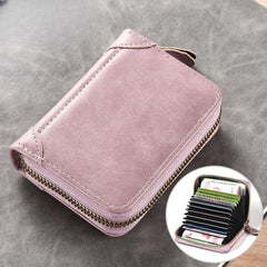 Large Capacity Leather Card Holder Multifunction Wallet