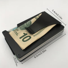 Men's Slim RFID Blocking Credit Card Holder Aluminum Wallet
