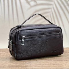 Men's Large Capacity Zipper Wrist Clutch Bag