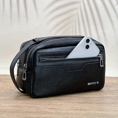 Men's Large Capacity Zipper Wrist Clutch Bag