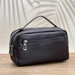 Men's Large Capacity Zipper Wrist Clutch Bag