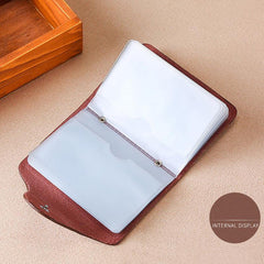 Men's PU Leather Business Card Holder Credit Card Case