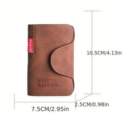 Men's PU Leather Business Card Holder Credit Card Case