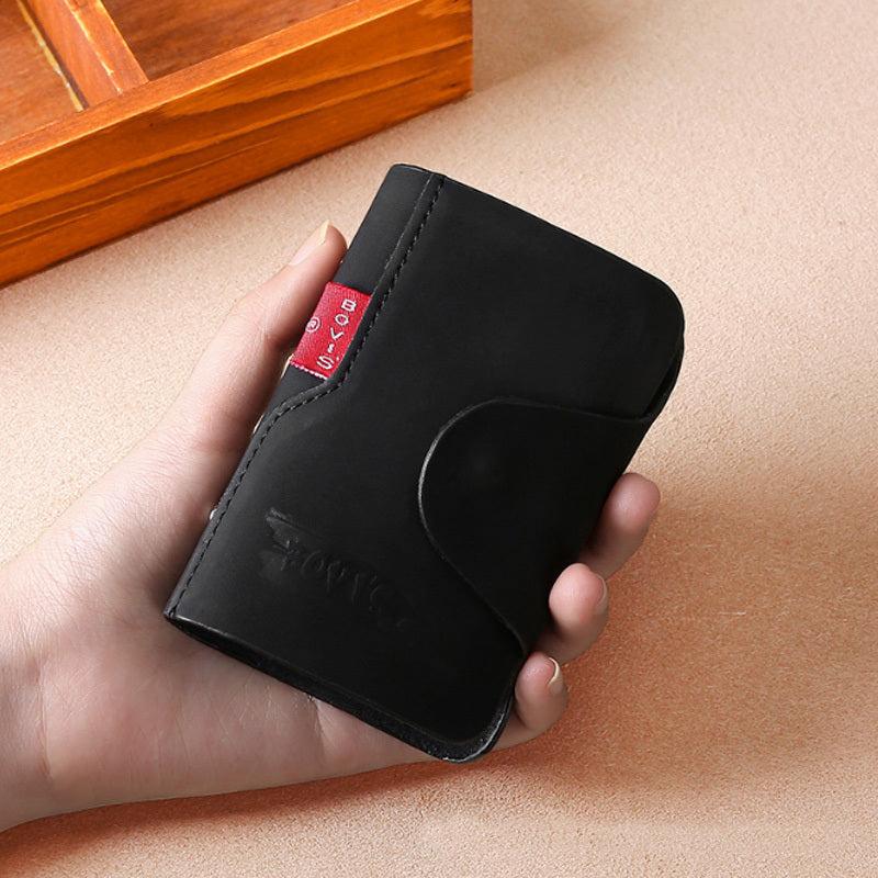Men's PU Leather Business Card Holder Credit Card Case