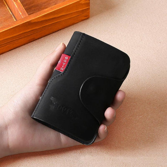 Men's PU Leather Business Card Holder Credit Card Case
