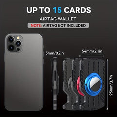 Men's Metal Credit Card Holder with Airtag Holder