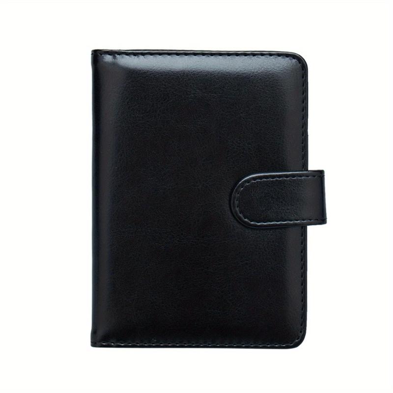 Men's PU Leather Passport Holder Ticket Holder Coin Purse