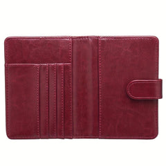 Men's PU Leather Passport Holder Ticket Holder Coin Purse