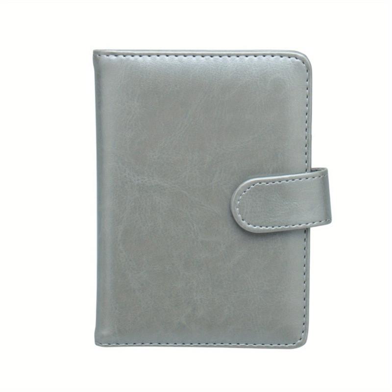 Men's PU Leather Passport Holder Ticket Holder Coin Purse