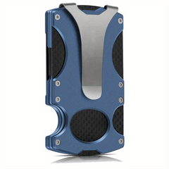 Carbon Fiber RFID Blocking Metal Wallet for Cash Credit Card