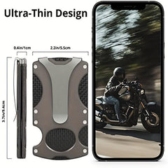 Carbon Fiber RFID Blocking Metal Wallet for Cash Credit Card