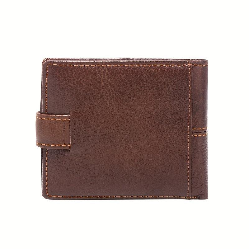 Men's Stitching Short Wallet Money Clip Wallet Random
