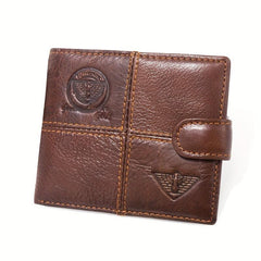 Men's Stitching Short Wallet Money Clip Wallet Random