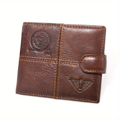 Men's Stitching Short Wallet Money Clip Wallet Random