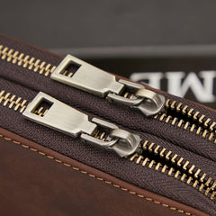 Men's Long Vintage Leather Wallet