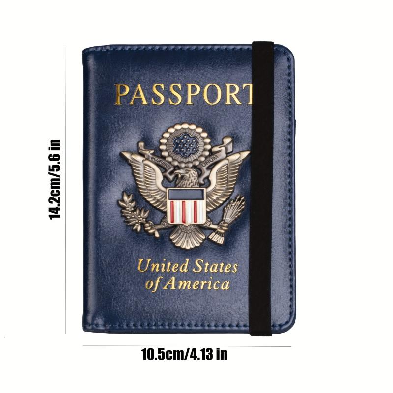 RFID Blocking Leather Passport Holder Case