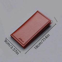 Men's Soft Leather Lychee Pattern Wallet Clutch Bag Pouch Wallet