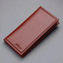 Men's Soft Leather Lychee Pattern Wallet Clutch Bag Pouch Wallet