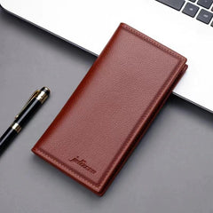 Men's Soft Leather Lychee Pattern Wallet Clutch Bag Pouch Wallet