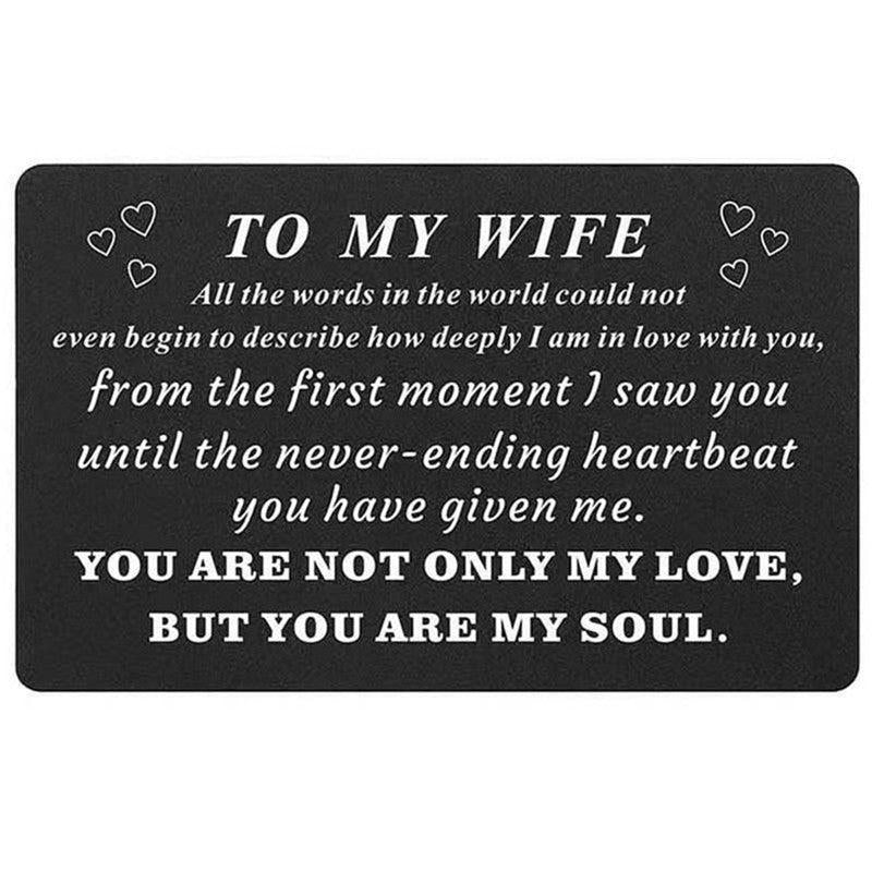 Alloy Lettering Wallet Metal Card Holder Gift For Him/Her