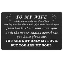 Alloy Lettering Wallet Metal Card Holder Gift For Him/Her
