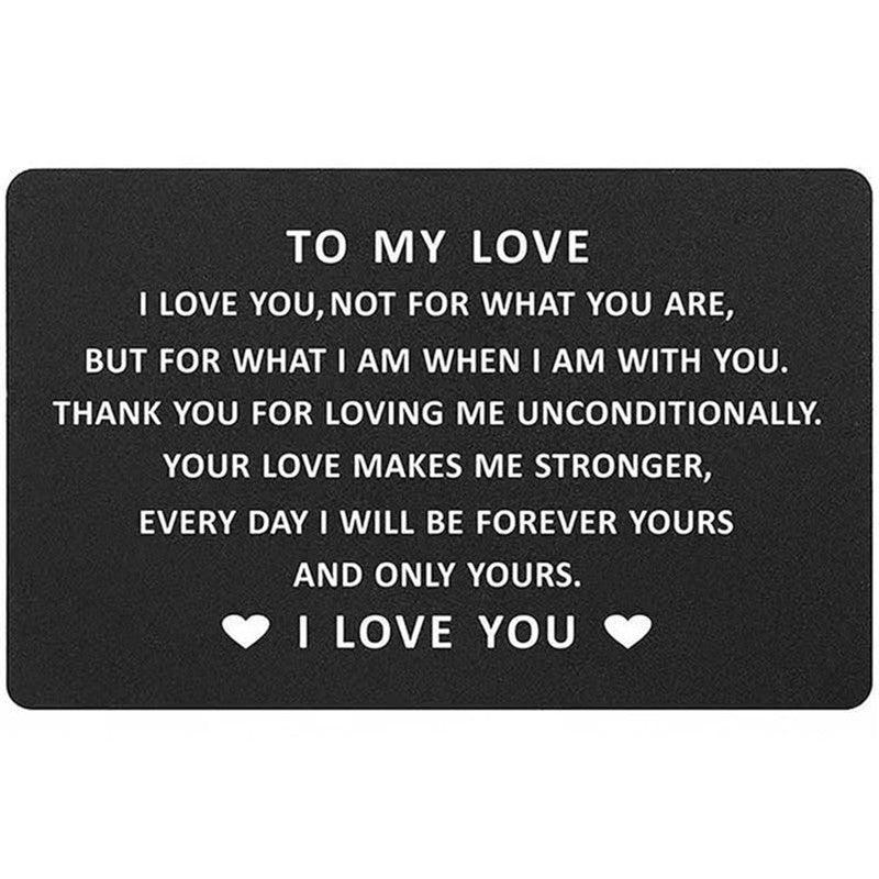 Alloy Lettering Wallet Metal Card Holder Gift For Him/Her
