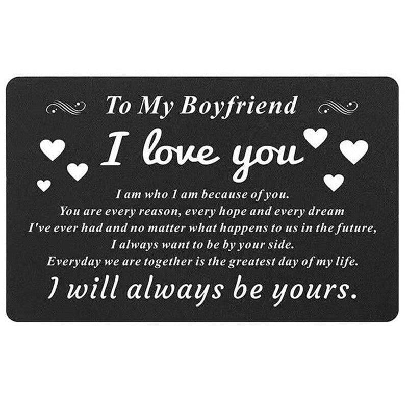 Alloy Lettering Wallet Metal Card Holder Gift For Him/Her