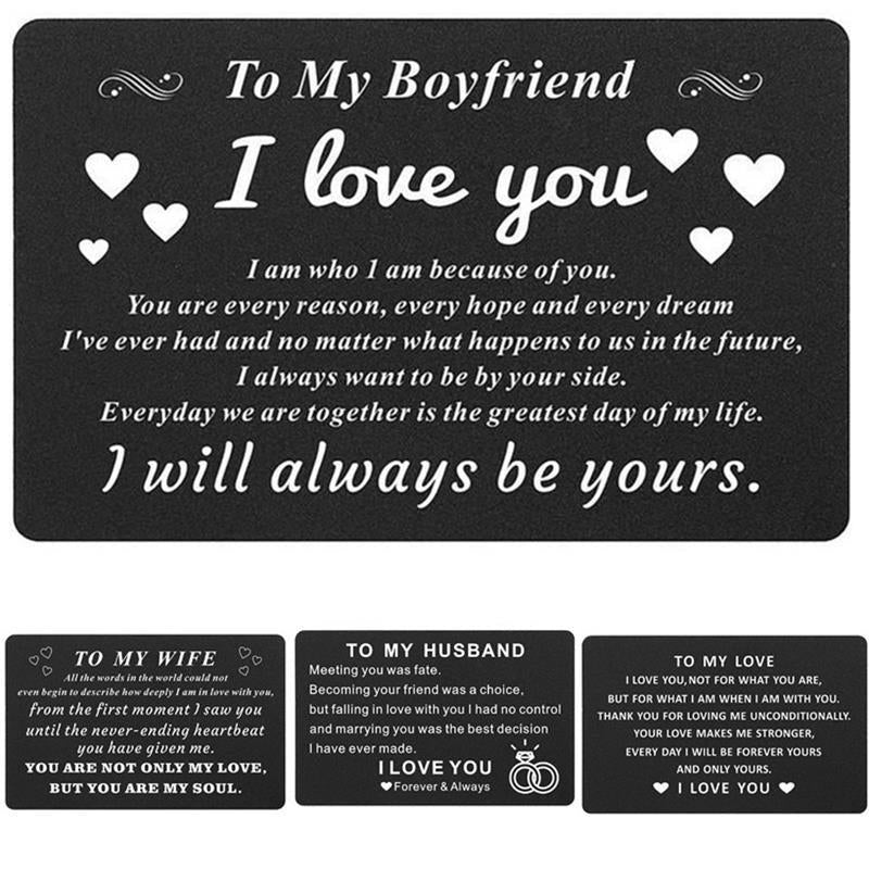 Alloy Lettering Wallet Metal Card Holder Gift For Him/Her