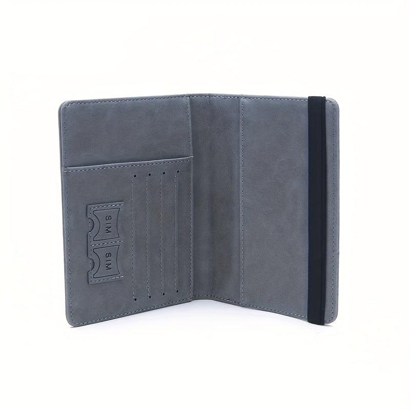 Men's Leather Passport Holder Document Travel Bag