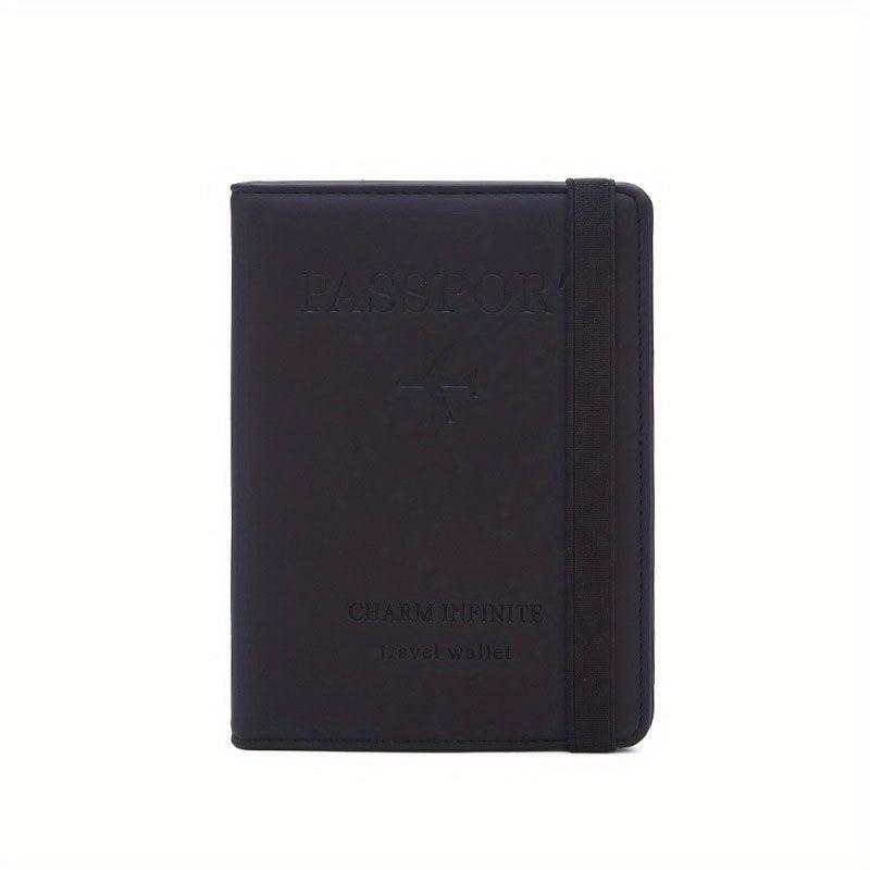 Men's Leather Passport Holder Document Travel Bag