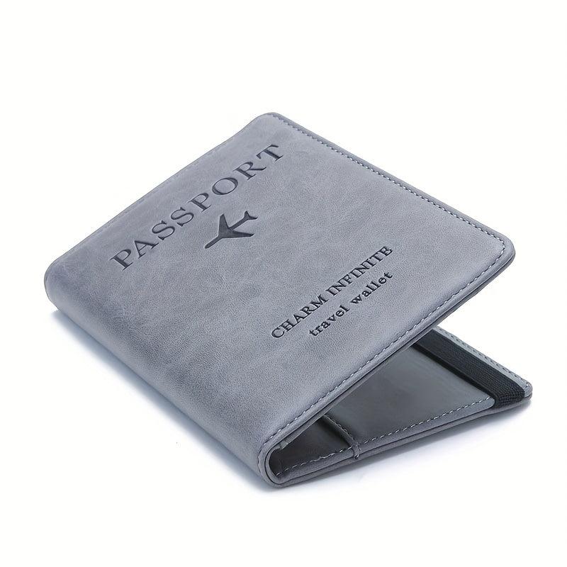 Men's Leather Passport Holder Document Travel Bag