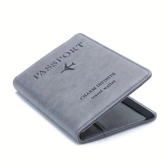 Men's Leather Passport Holder Document Travel Bag