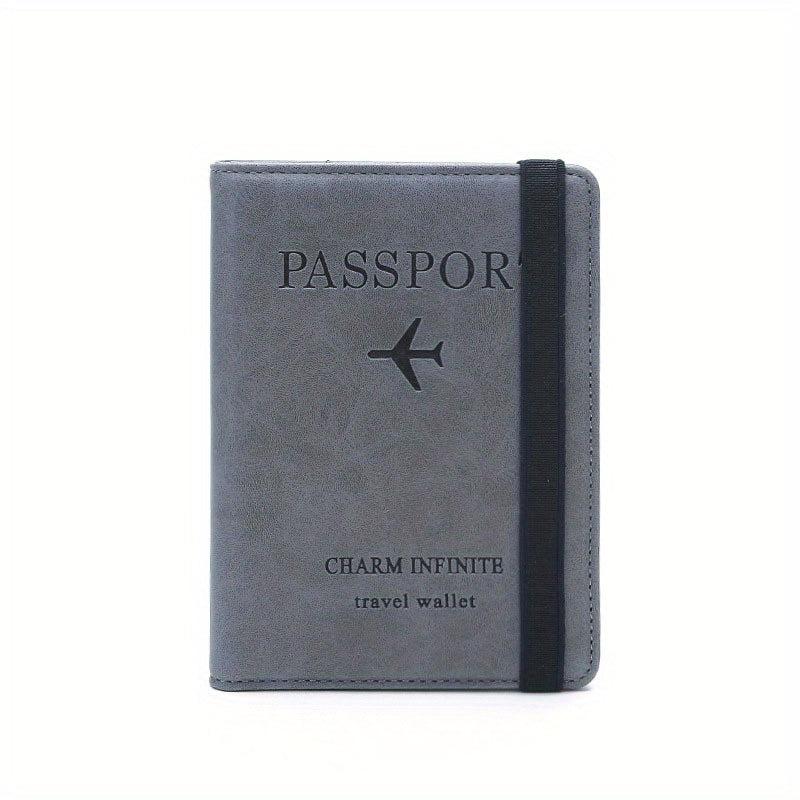 Men's Leather Passport Holder Document Travel Bag