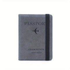Men's Leather Passport Holder Document Travel Bag