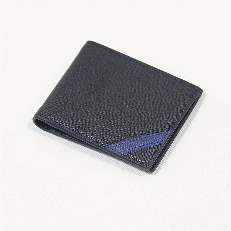 Men's Leather Short Wallet Money Clip Card Holder Purse Bifold