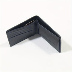 Men's Leather Short Wallet Money Clip Card Holder Purse Bifold
