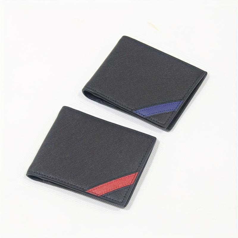 Men's Leather Short Wallet Money Clip Card Holder Purse Bifold