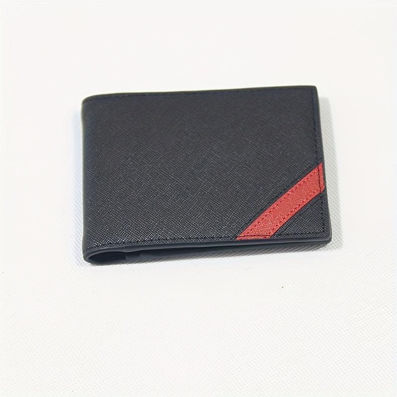 Men's Leather Short Wallet Money Clip Card Holder Purse Bifold