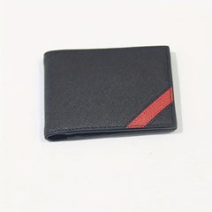 Men's Leather Short Wallet Money Clip Card Holder Purse Bifold