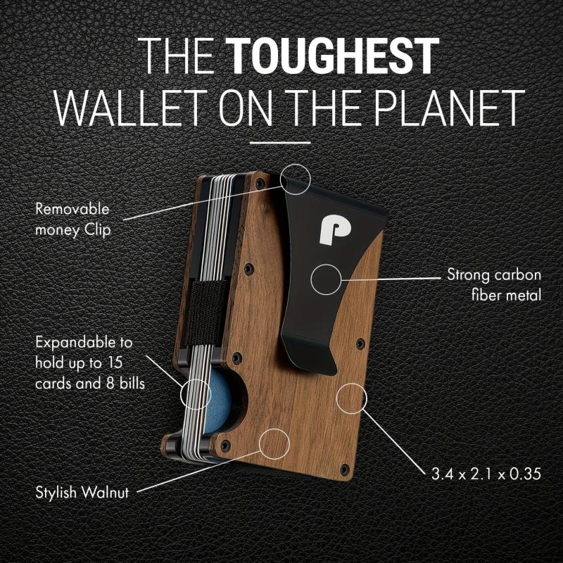 Minimalist Wallet Aluminum Credit Card Holder Slim Front Pocket Money Clip