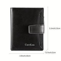 Men's Large Capacity Card Holder Short Wallet
