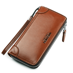 Men's Vintage PU Leather Business Long Wallet Clutch