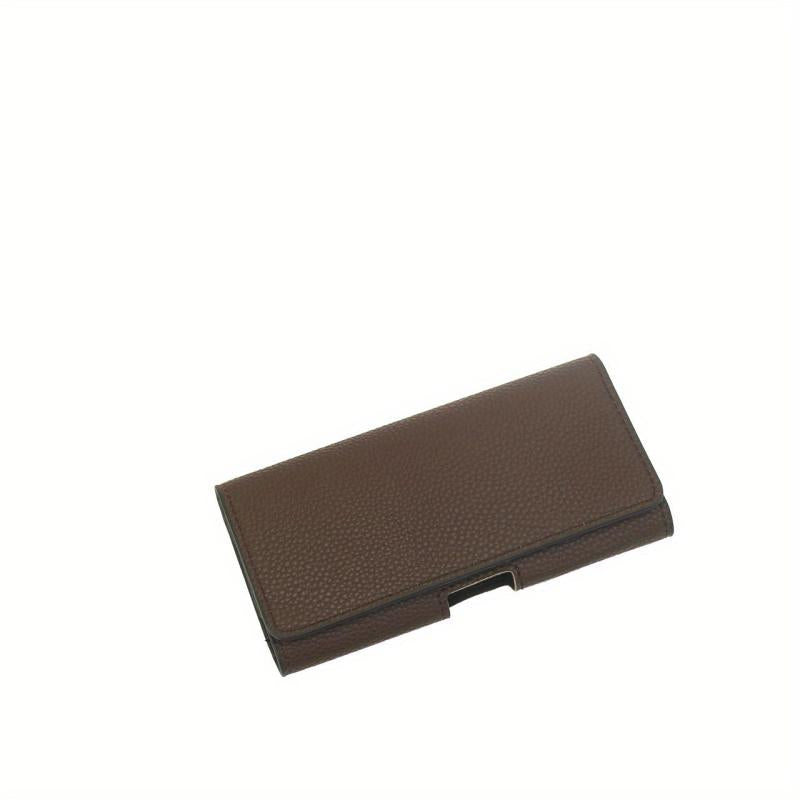 Lychee Pattern Phone Case Magnetic Belt Clip Sports Waist Bag