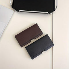 Lychee Pattern Phone Case Magnetic Belt Clip Sports Waist Bag