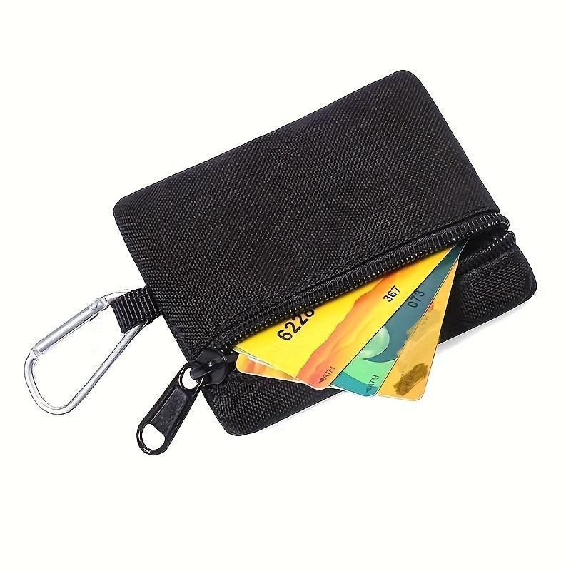 Zipper Coin Purse Pouch with Loop Mini Wallet Key Case