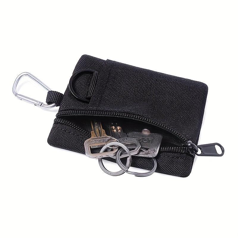 Zipper Coin Purse Pouch with Loop Mini Wallet Key Case